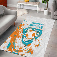Custom Anguilla Football Area Rug Go Champions Grunge Style