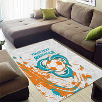 Custom Anguilla Football Area Rug Go Champions Grunge Style