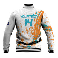 Custom Anguilla Football Baseball Jacket Go Champions Grunge Style