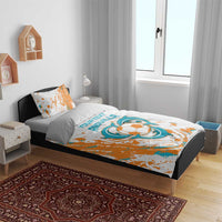 Custom Anguilla Football Bedding Set Go Champions Grunge Style