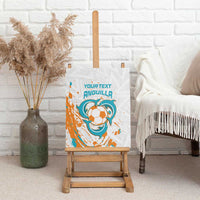 Custom Anguilla Football Canvas Wall Art Go Champions Grunge Style