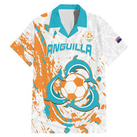 Custom Anguilla Football Family Matching Mermaid Dress and Hawaiian Shirt Go Champions Grunge Style