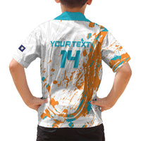 Custom Anguilla Football Family Matching Tank Maxi Dress and Hawaiian Shirt Go Champions Grunge Style