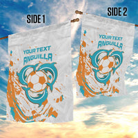 Custom Anguilla Football Garden Flag Go Champions Grunge Style