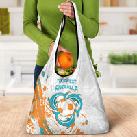 Custom Anguilla Football Grocery Bag Go Champions Grunge Style
