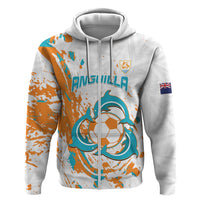 Custom Anguilla Football Hoodie Go Champions Grunge Style