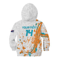 Custom Anguilla Football Kid Hoodie Go Champions Grunge Style