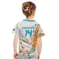 Custom Anguilla Football Kid T Shirt Go Champions Grunge Style