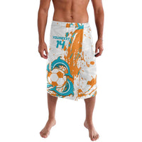 Custom Anguilla Football Lavalava Go Champions Grunge Style