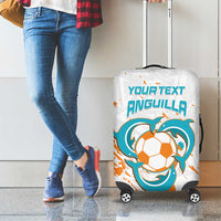Custom Anguilla Football Luggage Cover Go Champions Grunge Style