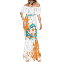 Custom Anguilla Football Mermaid Dress Go Champions Grunge Style