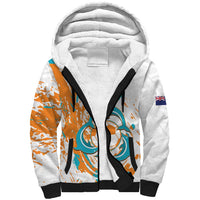 Custom Anguilla Football Sherpa Hoodie Go Champions Grunge Style