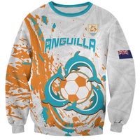 Custom Anguilla Football Sweatshirt Go Champions Grunge Style