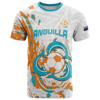 Custom Anguilla Football T Shirt Go Champions Grunge Style