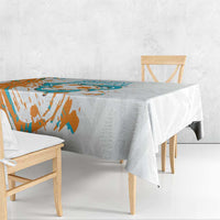 Custom Anguilla Football Tablecloth Go Champions Grunge Style