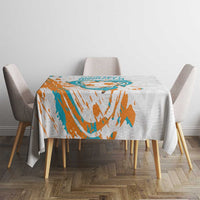 Custom Anguilla Football Tablecloth Go Champions Grunge Style