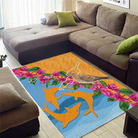 Anguilla Area Rug Coat Of Arms With Zenaida Dove