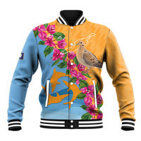 Anguilla Baseball Jacket Coat Of Arms With Zenaida Dove