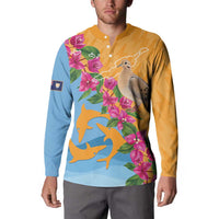 Anguilla Button Sweatshirt Coat Of Arms With Zenaida Dove