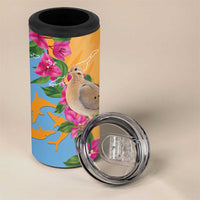 Anguilla 4 in 1 Can Cooler Tumbler Coat Of Arms With Zenaida Dove