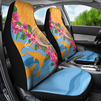 Anguilla Car Seat Cover Coat Of Arms With Zenaida Dove