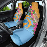 Anguilla Car Seat Cover Coat Of Arms With Zenaida Dove