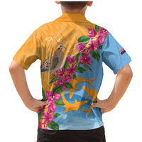 Anguilla Family Matching Mermaid Dress and Hawaiian Shirt Coat Of Arms With Zenaida Dove