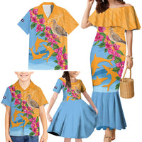 Anguilla Family Matching Mermaid Dress and Hawaiian Shirt Coat Of Arms With Zenaida Dove