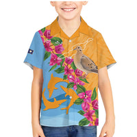 Anguilla Family Matching Mermaid Dress and Hawaiian Shirt Coat Of Arms With Zenaida Dove