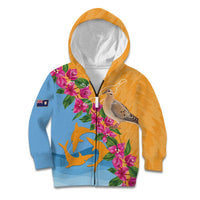 Anguilla Kid Hoodie Coat Of Arms With Zenaida Dove