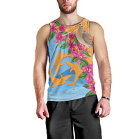 Anguilla Men Tank Top Coat Of Arms With Zenaida Dove