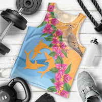 Anguilla Men Tank Top Coat Of Arms With Zenaida Dove