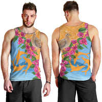 Anguilla Men Tank Top Coat Of Arms With Zenaida Dove