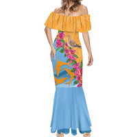 Anguilla Mermaid Dress Coat Of Arms With Zenaida Dove