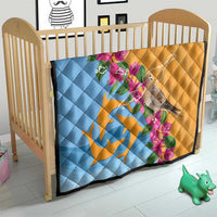 Anguilla Quilt Coat Of Arms With Zenaida Dove