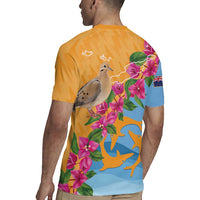 Anguilla Rugby Jersey Coat Of Arms With Zenaida Dove