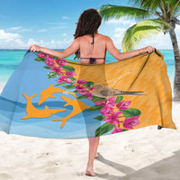 Anguilla Sarong Coat Of Arms With Zenaida Dove