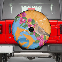 Anguilla Spare Tire Cover Coat Of Arms With Zenaida Dove