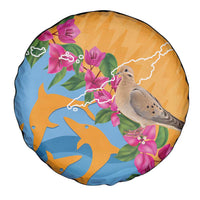 Anguilla Spare Tire Cover Coat Of Arms With Zenaida Dove