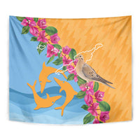 Anguilla Tapestry Coat Of Arms With Zenaida Dove