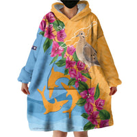 Anguilla Wearable Blanket Hoodie Coat Of Arms With Zenaida Dove