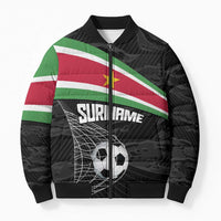 Custom Suriname Football 2026 Bomber Puffer Jacket Come On Natio