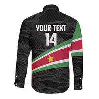Custom Suriname Football 2026 Long Sleeve Button Shirt Come On Natio