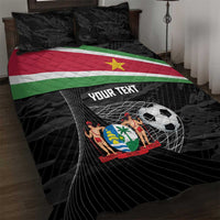 Custom Suriname Football 2026 Quilt Bed Set Come On Natio