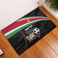 Custom Suriname Football 2026 Rubber Doormat Come On Natio