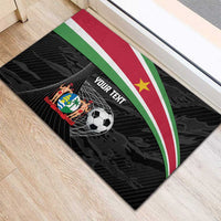 Custom Suriname Football 2026 Rubber Doormat Come On Natio