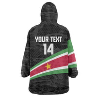 Custom Suriname Football 2026 Wearable Blanket Hoodie Come On Natio