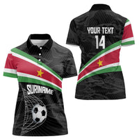 Custom Suriname Football 2026 Women Polo Shirt Come On Natio