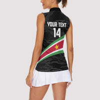 Custom Suriname Football 2026 Women Sleeveless Polo Shirt Come On Natio