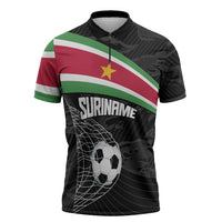 Custom Suriname Football 2026 Zipper Polo Shirt Come On Natio